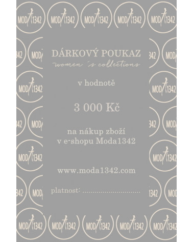 DÁRKOVÝ POUKAZ 3 000 Kč