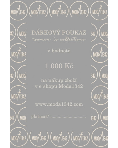 DÁRKOVÝ POUKAZ 1 000 Kč