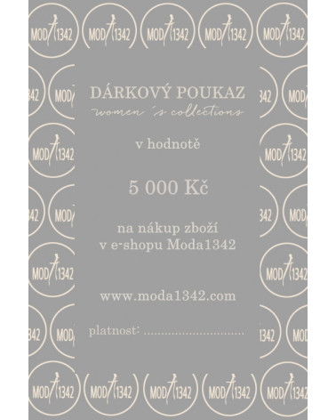 DÁRKOVÝ POUKAZ 5 000 Kč